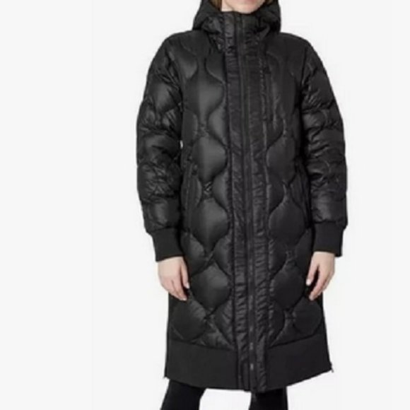 Mondetta Quilted Hooded Down Parka Black NWT - Picture 1 of 4